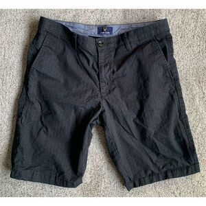 Allen Solly Patterned Mens Shorts Slim‎ Waist 34? Black Summer Spring